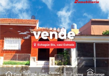 CASA EN VENTA, CALLE ECHAGUE CASI ESTRADA