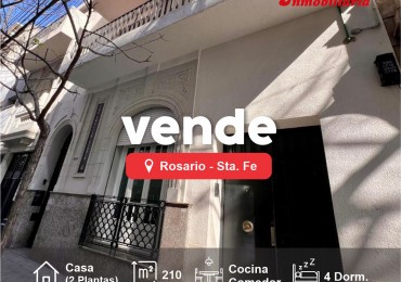 CASA EN VENTA, MENDOZA 2363 - ROSARIO 