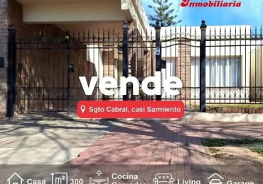 CASA EN VENTA. CALLE SGTO. CABRAL, ESQ. SARMIENTO