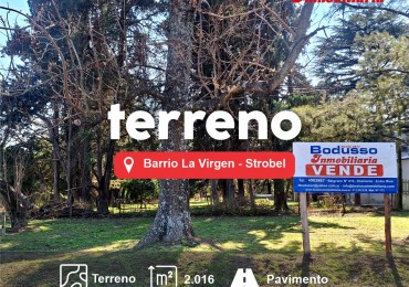 TERRENO EN VENTA, BARRIO LA VIRGEN. STROBEL